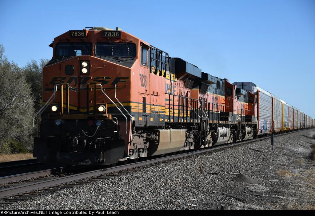 Vehicle train rolls west